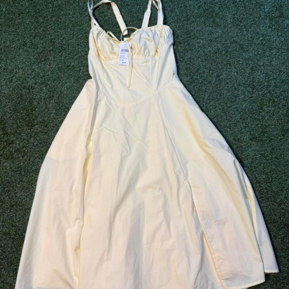 Windsor yellow midi dress